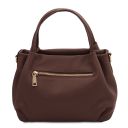 Nora Handtasche aus Weichem Leder Kaffee TL142372