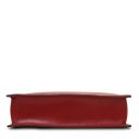 Palermo Serviette en Cuir Saffiano Avec 3 Compartiments Rouge TL10060