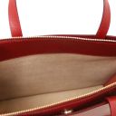 Palermo Saffiano Leather Briefcase 3 Compartments for Women Red TL10060