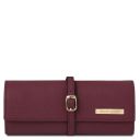 Soft Leather Jewellery Case Bordeaux TL142193