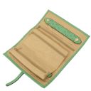 Trousse à Bijoux en Cuir Souple Vert Menthe TL142193