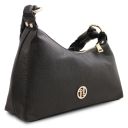 Sophie Schultertasche aus Leder Schwarz TL142367