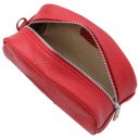 TL Bag Kosmetiktasche aus Weichem Leder Lipstick Rot TL142407