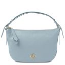 Margot Handtasche aus Weichem Leder Himmelblau TL142386