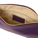 TL Bag Soft Leather Clutch Purple TL142029