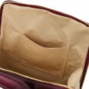 TL Bag Petite sac à dos en Cuir Pour Femme Bordeaux TL142092