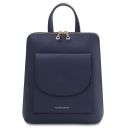 TL Bag Zaino Piccolo da Donna in Pelle Blu scuro TL142092