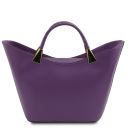 TL Bag Borsa a Mano in Pelle Viola TL142287