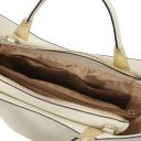 TL Bag Leather Handbag Beige TL142287