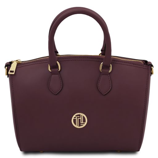 Layla Bauletto aus Leder Bordeaux TL142399