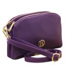 Lily Sac Bandoulière en Cuir Souple Violet TL142375