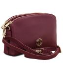 Lily Umhängetasche aus Weichem Leder Bordeaux TL142375