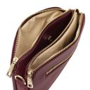 Lily Umhängetasche aus Weichem Leder Bordeaux TL142375