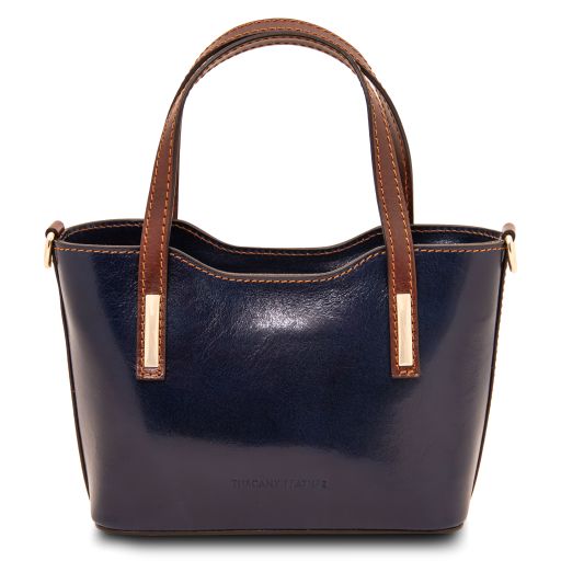 Amelia Bolso en Piel Azul oscuro TL142406