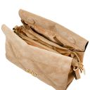 Eloise Schultertasche aus Wildleder Beige TL142400