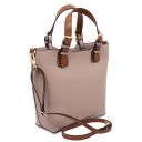 TL Bag Borsa Shopping in Pelle Saffiano Nude TL141696