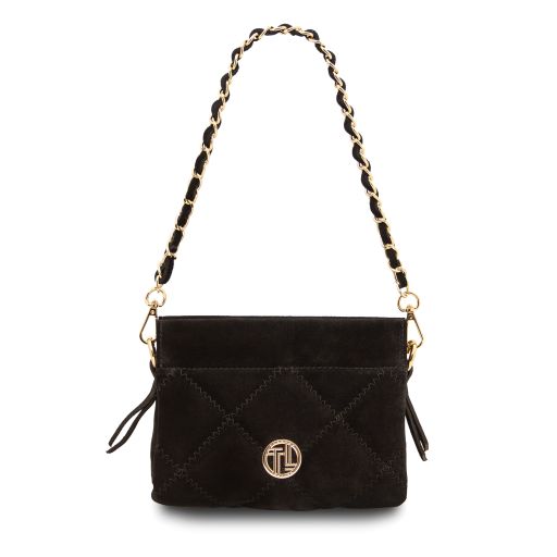 Eloise Borsa a Tracolla in Pelle Scamosciata Nero TL142400