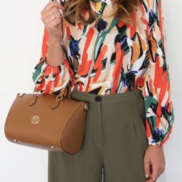 Layla Leather Duffle bag Coffee TL142399