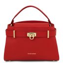 Maisy Leather Tote Lipstick Red TL142394