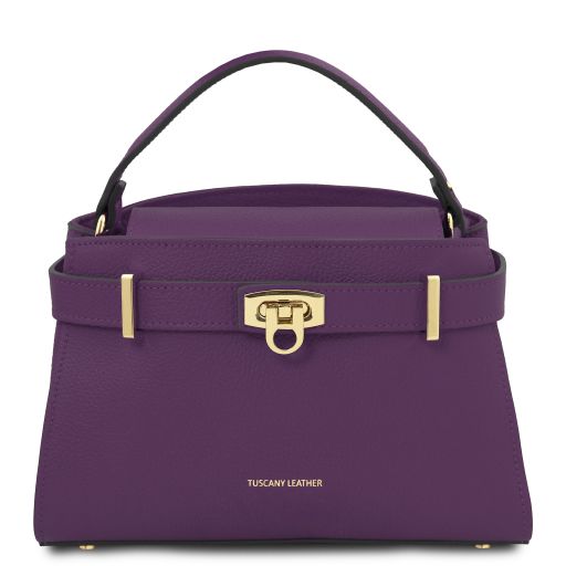 Maisy Borsa a Mano in Pelle Viola TL142394