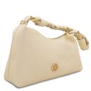 Sophie Schultertasche aus Leder Beige TL142367