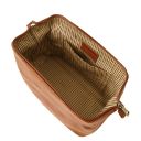 Smarty Trousse de Toilette en Cuir - Grand Modèle Miel TL141219