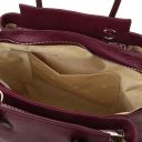Tulipan Leather Handbag Bordeaux TL141727