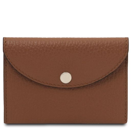 Visitenkarten-/ Kreditkarten Etui aus Leder Cognac TL142418