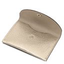 Leather Business Card / Credit Card Holder Gold TL142418