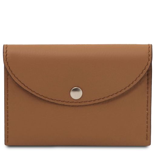 Visitenkarten-/ Kreditkarten Etui aus Leder Cognac TL142417