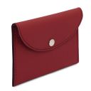 Leather Business Card / Credit Card Holder Red TL142417