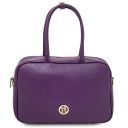 Vivian Leather Tote Purple TL142368