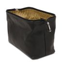 Smarty Leather Toiletry bag - Large Size Black TL141219
