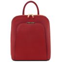 TL Bag Sac à dos Pour Femme en Cuir Saffiano Rouge TL141076