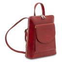 Paris Small Leather Backpack for Women Red TL142410