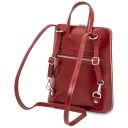 Paris Small Leather Backpack for Women Red TL142410