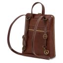 Paris Petite sac à dos en Cuir Pour Femme Marron TL142410