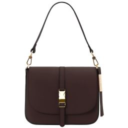 Nausica Leather Shoulder bag Coffee TL141598