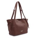 TL Bag Soft Leather Shopping bag Coffee TL142230