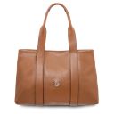 Callie Borsa al Hombro en Piel Suave Cognac TL142415