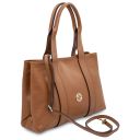 Callie Sac Bandoulière en Cuir Souple Cognac TL142415