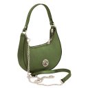 Pixie Borsa a Mano in Pelle Metallic con Tracolla a Catena Verde Foresta TL142413