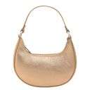 Pixie Metallic Leather Handbag With Chain Strap Gold TL142413