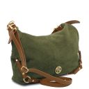 Sierra Suede Leather Shoulder bag Forest Green TL142419