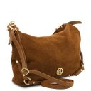 Sierra Suede Leather Shoulder bag Коньяк TL142419