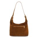 Sierra Schultertasche aus Wildleder Cognac TL142419