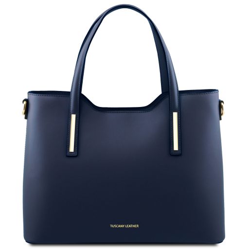 Olimpia Bolso Shopping en Piel Azul oscuro TL141412