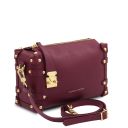 Praline Leather Handbag Bordeaux TL142422