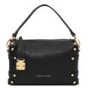 Praline Handtasche aus Leder Schwarz TL142422