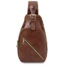 Kevin Leather Crossover bag Brown TL142423